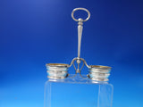 Beaded by Georg Jensen Sterling Silver Condiment Caddy Gold washed #134 (#6134)