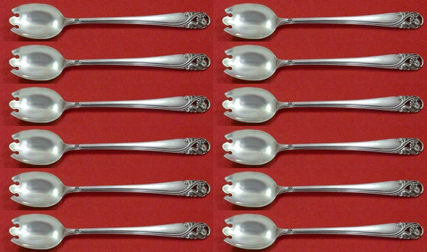 Spring Glory by International Sterling Silver Ice Cream Fork Custom Set 12 pcs