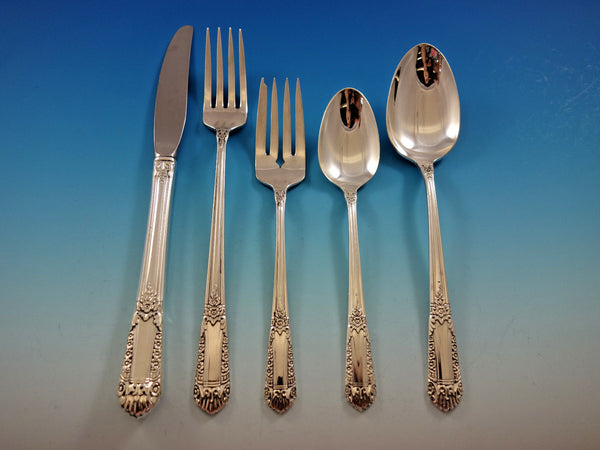 Inaugural by State House Sterling Silver Flatware Set 8 Service 44 pcs Grille