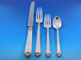 George II Rex by Watson Sterling Silver Flatware Set Service 105 pcs Dinner
