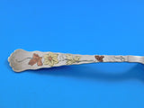Lap Over Edge Mixed Metals Tiffany & Co Sterling Silver Demitasse Spoon Floral