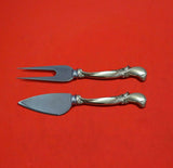 Waltz of Spring by Wallace Sterling Silver Hard Cheese Serving Set 2pc Custom