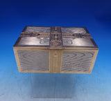 MH Russian .875 Silver Cigar Box Trompe L'Oeil Wood Panels w/Gilt c.1886 (#6987)