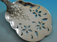 Old Orange Blossom by Alvin Sterling Silver Tomato Server Pierced w/ Blossoms
