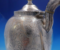 Roberts and Belk English Sterling Silver Tea Pot Grecian Woman w/ Mask (#3939)