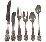 Francis I Reed & Barton Sterling Silver Flatware 8 Set 54 Pieces New Script Mks
