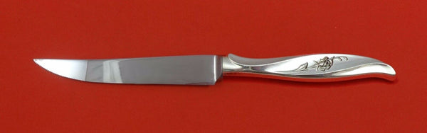 Rose Ballet by International Sterling Silver Steak Knife Serrated Custom 8 1/2"