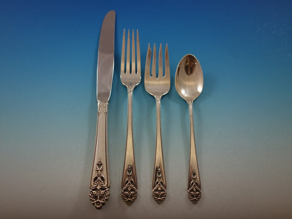Queens Lace by  International Sterling Silver Regular Size Place Setting(s) 4-pc