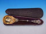 Bust by Albert Coles Sterling Silver Punch Ladle Gold Washed 16" in Fitted Box