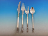 Aegean Weave Plain by Wallace Sterling Silver Flatware Set for 8 Service 38 pcs
