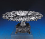 Floral by Tiffany and Co Sterling Silver Compote Raised w/Flowers 8 3/4" (#8883)