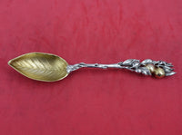 Gorham Sterling Silver Grapefruit Spoon w/GW Grapefruit Leaf Bowl #H38 Pat. 1891