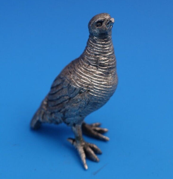 Buccellati Italian Sterling Silver Grouse / Pheasant Figurine 2" x 1 1/2" #0313