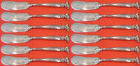 Romance of the Sea by Wallace Sterling Silver Butter Spreader HH Mod Set 12 pcs