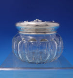 Art Nouveau by Mauser Sterling Silver Cut Crystal Dresser Jar with Putti (#7254)
