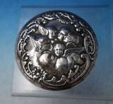 Levi and Salaman English Estate Sterling Silver Box Winged Cherubs Insert #6069