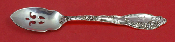 Mille Fleurs by International Sterling Silver Olive Spoon Pierced 5 3/4" Custom