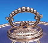 John Grinsell and Sons English Silverplate Vegetable Dish Covered Beaded (#9230)