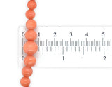 Genuine Natural Coral Bead Necklace w/14k Gold Clasp Grad. Beads 18.75" (#J7576)
