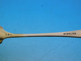 Hammered and Applied by D&H Sterling Silver Cocktail Fork 3 7/8" w/ Gold Grapes