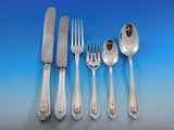 Basket of Flowers by D&H Sterling Silver Flatware Set Service 66 pieces Dinner