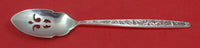 Valencia by International Sterling Silver Olive Spoon Pierced 5 3/4" Custom Made
