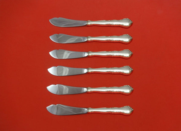 Mignonette by Lunt Sterling Silver Trout Knife Set 6pc. HHWS  Custom Made 7 1/2"