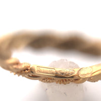 9k Italian .375 Gold Small Woven Hoop Earrings Jewelry (#J6267)