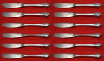 Grand Colonial by Wallace Sterling Silver Butter Spreader HH Mod Set 12pc 6 1/8"