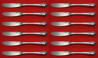 Grand Colonial by Wallace Sterling Silver Butter Spreader HH Mod Set 12pc 6 1/8"