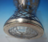 Alvin Glass Decanter with Sterling Silver Overlay Grapes Leaves c.1900 (#5351)