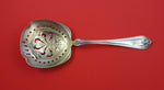 Duchess by Whiting Sterling Silver Pea Spoon light GW pierced w/ design 8 5/8"
