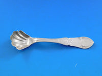 Dew Drop by Shiebler Sterling Silver Master Salt Spoon Shell Bowl 4" Antique
