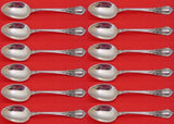 American Victorian by Lunt Sterling Silver Demitasse Spoon Set 12 pieces 4 1/2"