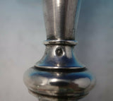 Austrian .800 Silver Candlestick Pair Hand Engraved Flowers Rococo Design #5392