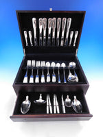 Old English Tipt by Gorham Sterling Silver Flatware Set 8 Service 61 pcs Place