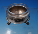 Bougainville by Hacker and Hermann Silverplate Salt Dip with Spoon Set (#5068)