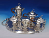 Blossom by Louvre Silver Shop Mexican Mexico Sterling Silver Tea Set 6pc (#6778)