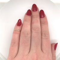 10k Yellow Gold Baby Infant Band Ring with Floral Design Size 0 Jewelry (#J6189)