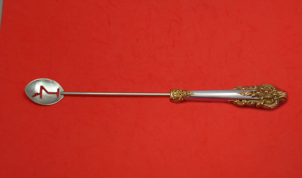 Grande Baroque Gold Accents by Wallace Sterling Silver Martini Spoon Custom 10"