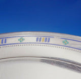 Tiffany and Co Sterling Silver Serving Plate w/Enamel #18670-6018 Art Deco #3488