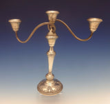Grande Baroque by Wallace Sterling Silver Candelabra 3-Light 13" #4101 (#0429)
