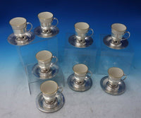 La Paglia by International Sterling Silver Demitasse Set 16pc Liners Box (#6060)