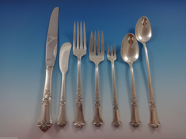 Stately by State House Sterling Silver Flatware Set For 8 Service 63 Pieces