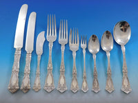 Berain by Wallace Sterling Silver Flatware Service 12 Set 125 pcs Dinner