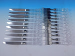 Waterford Crystal Handle Flatware Set Service Lot 20 pcs Dinner Forks & Knives