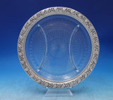 Floral by Webster Sterling Silver Cut Crystal Hors D'Oeuvre Plate (#6833-2)