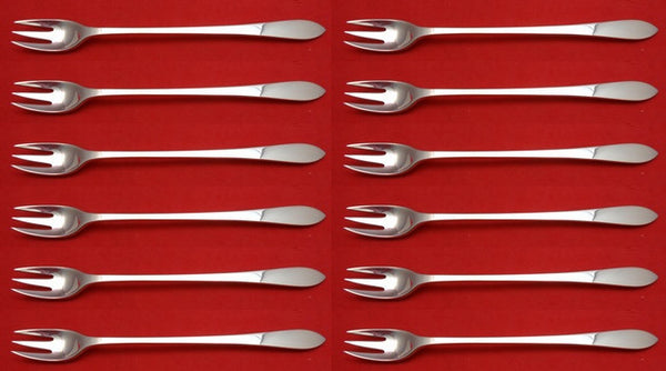 Faneuil by Tiffany and Co Sterling Silver Cocktail Fork Set of 12 pcs 6"