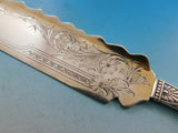 Cluny by Gorham Sterling Silver Ice Cream Slice Gold Wash Brite Cut 10 5/8"