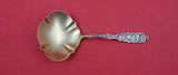 Pattern Unknown by Shiebler Sterling Nut Spoon GW w/ heart finial #6858 4 5/8"